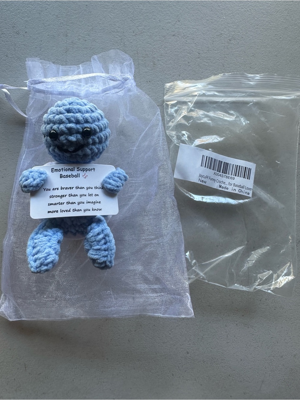 Emotional Support Baby Plush - Light Blue